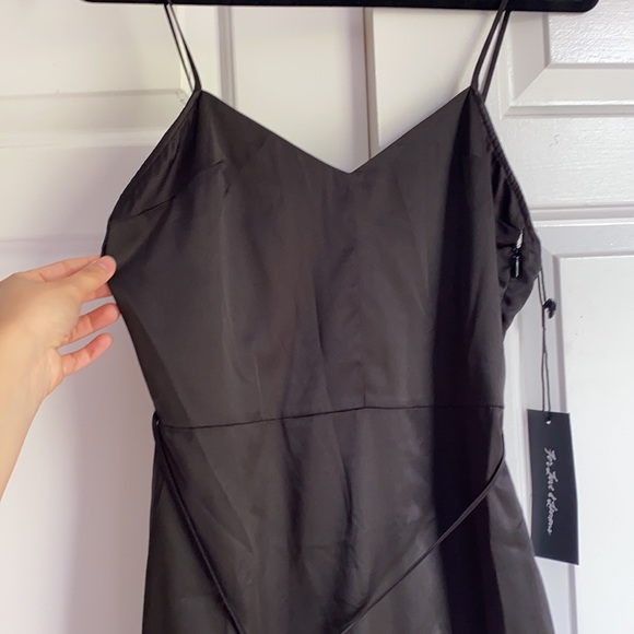 For Love & Lemons black satin maxi slip - Picture 4 of 6